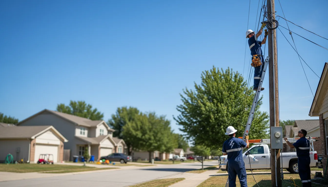 Residential electrician providing installation services in Glastonbury, CT